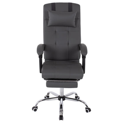Executive Office Chair Hm1057.20 Grey With Folding Footrest 58x71x128hcm.