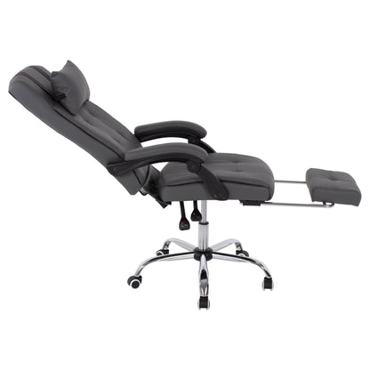Executive Office Chair Hm1057.20 Grey With Folding Footrest 58x71x128hcm.