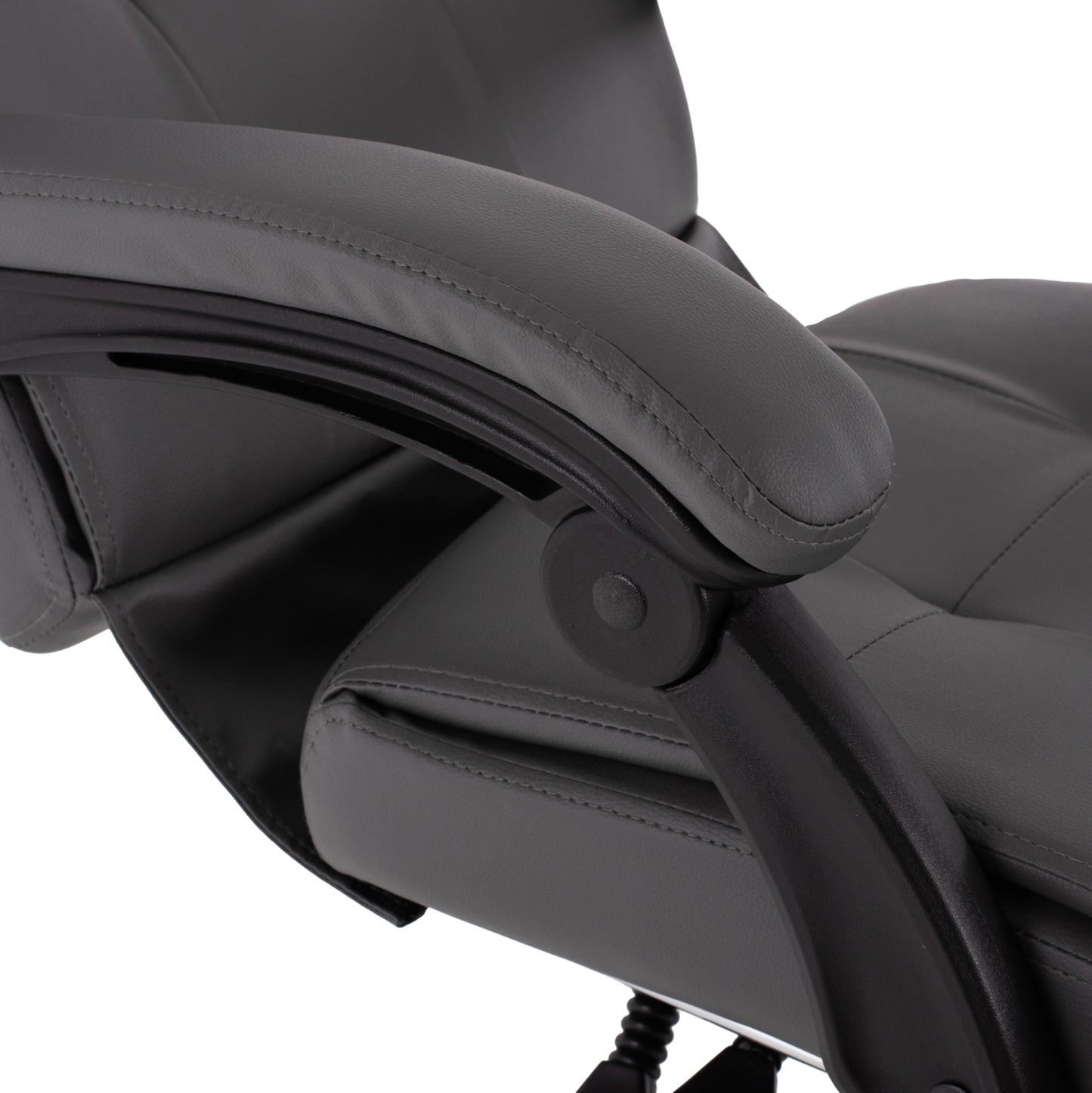 Executive Office Chair Hm1057.20 Grey With Folding Footrest 58x71x128hcm.