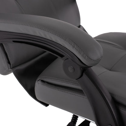 Executive Office Chair Hm1057.20 Grey With Folding Footrest 58x71x128hcm.