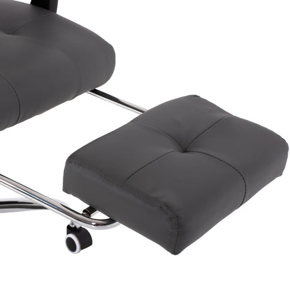 Executive Office Chair Hm1057.20 Grey With Folding Footrest 58x71x128hcm.