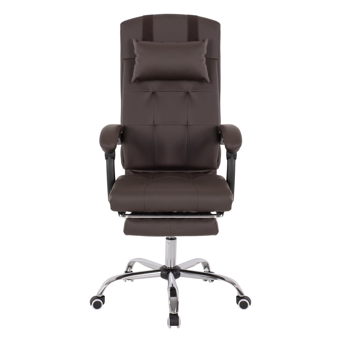 Executive Office Chair Hm1057.19 Brown With Folding Footrest 58x71x128hcm.
