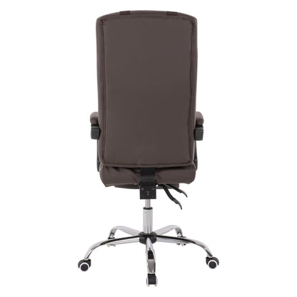 Executive Office Chair Hm1057.19 Brown With Folding Footrest 58x71x128hcm.