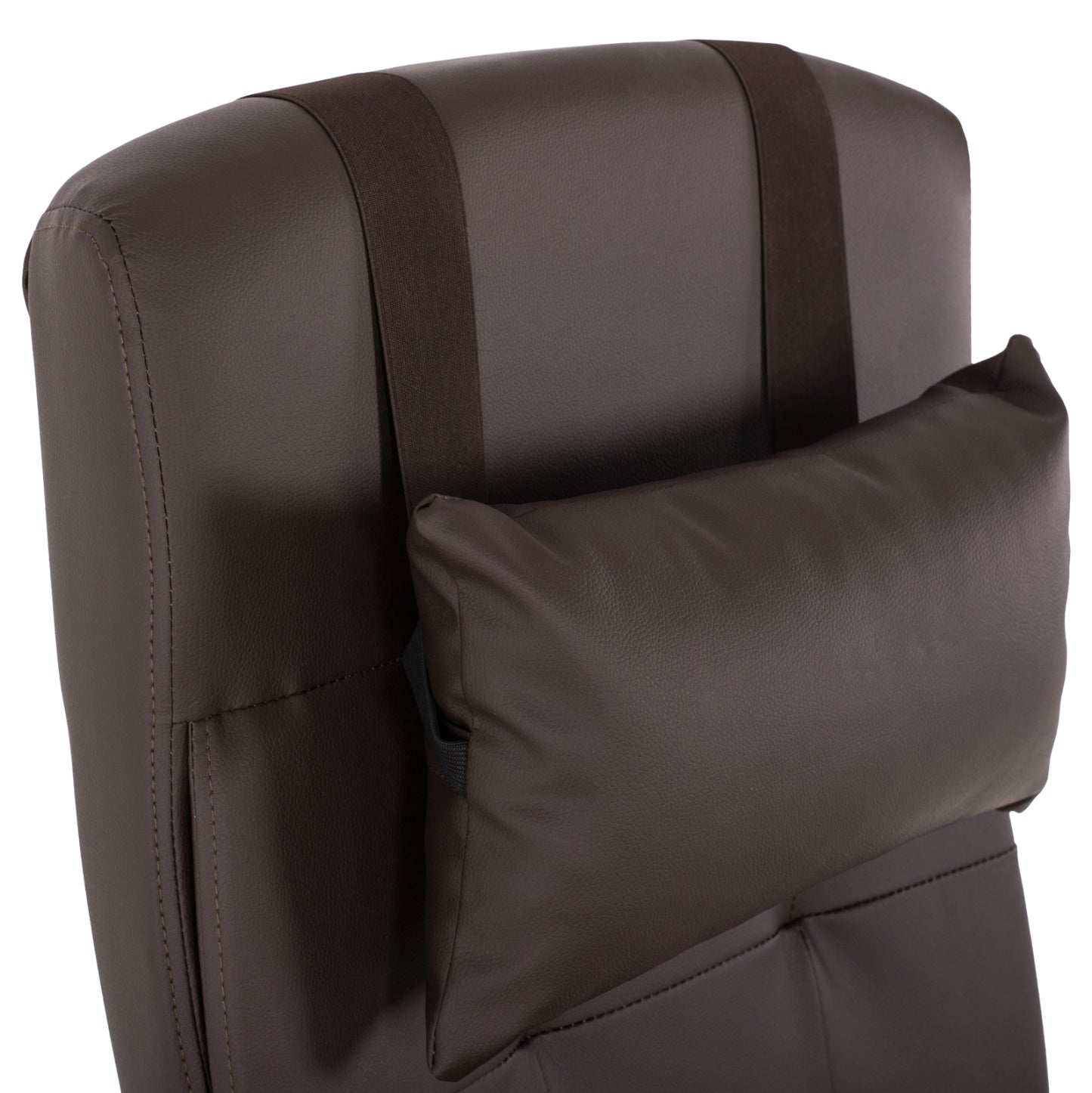 Executive Office Chair Hm1057.19 Brown With Folding Footrest 58x71x128hcm.