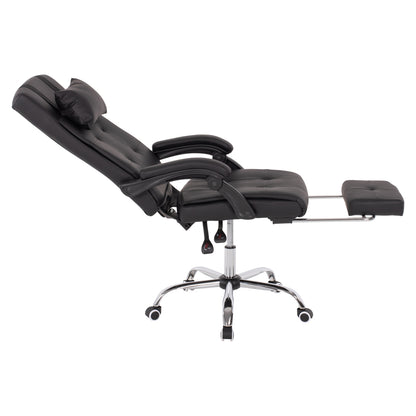 Executive Office Chair Hm1057.11 Black With Folding Footrest 58x71x128hcm.