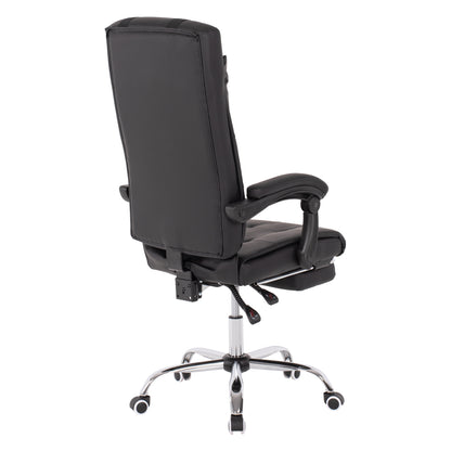Executive Office Chair Hm1057.11 Black With Folding Footrest 58x71x128hcm.