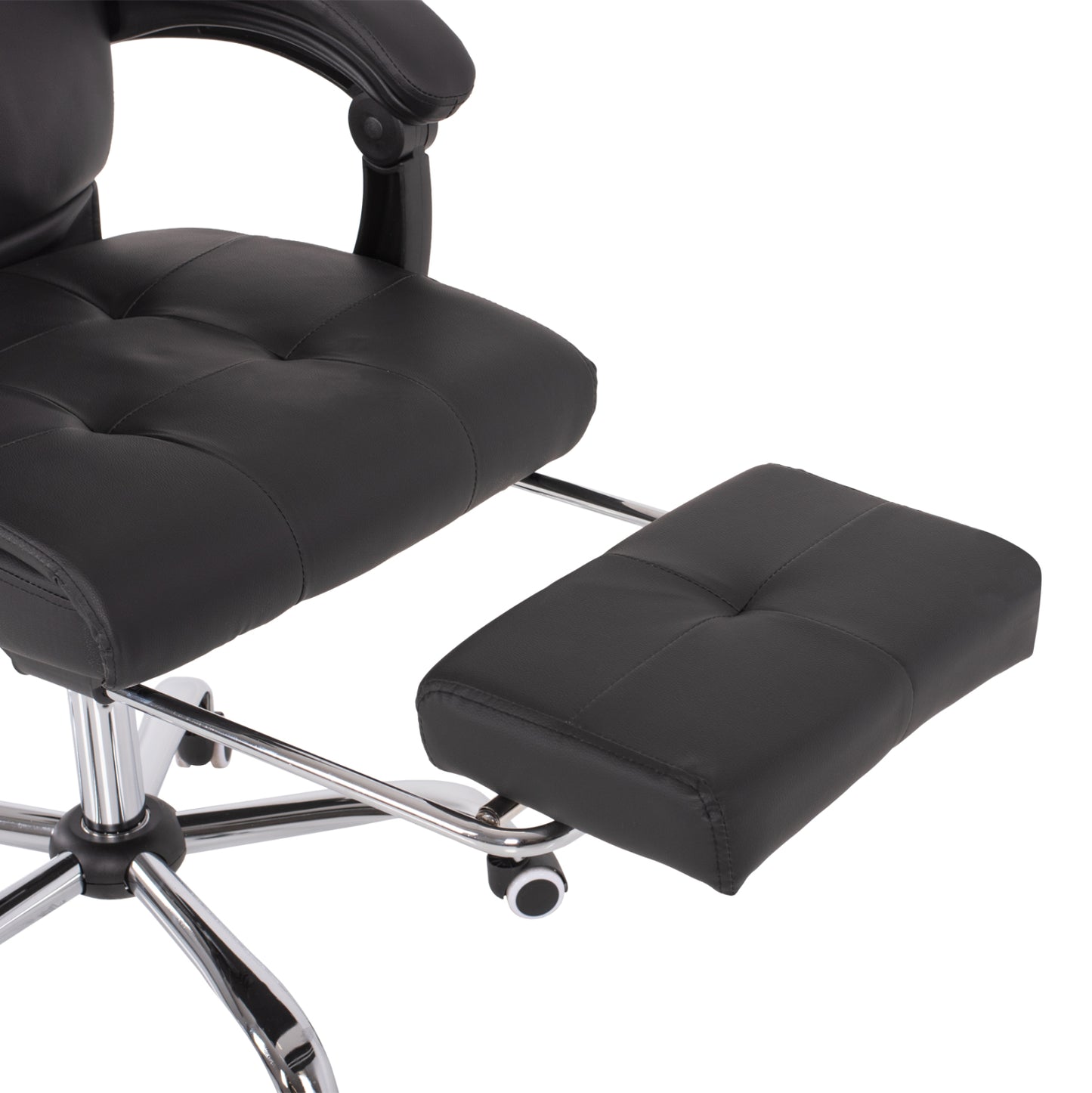 Executive Office Chair Hm1057.11 Black With Folding Footrest 58x71x128hcm.