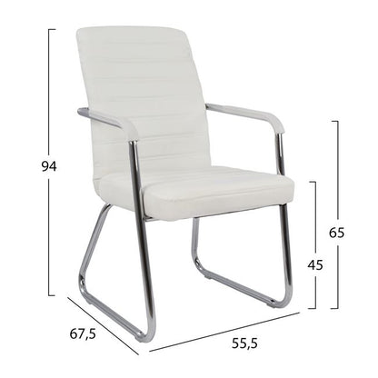 Conference Chair Hm1021.02 White 55,5x67,5x94 Cm