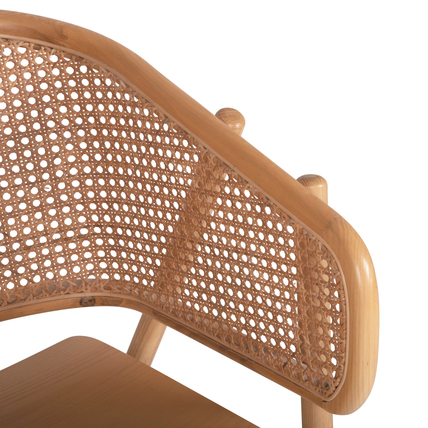 Armchair Kenlee Hm9872 Ashwood And Natural Rattan In Natural Color 57,5x55x81hcm.