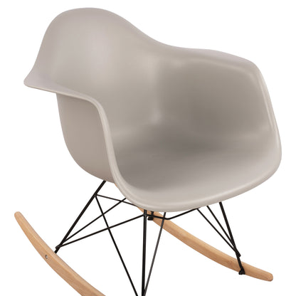 Hm0035.20 Rocking Armchair, Seat Grey-black Frame, 61x71x64cm