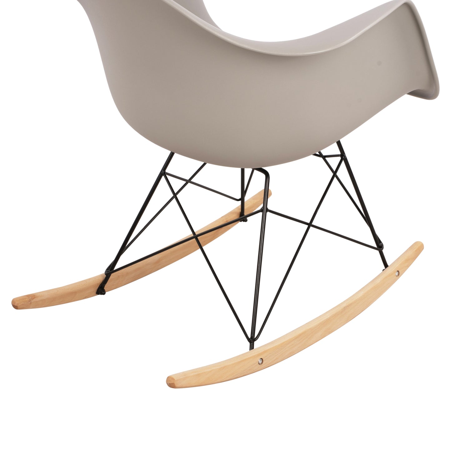 Hm0035.20 Rocking Armchair, Seat Grey-black Frame, 61x71x64cm