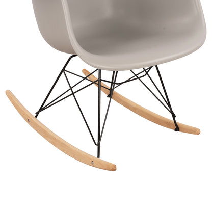Hm0035.20 Rocking Armchair, Seat Grey-black Frame, 61x71x64cm