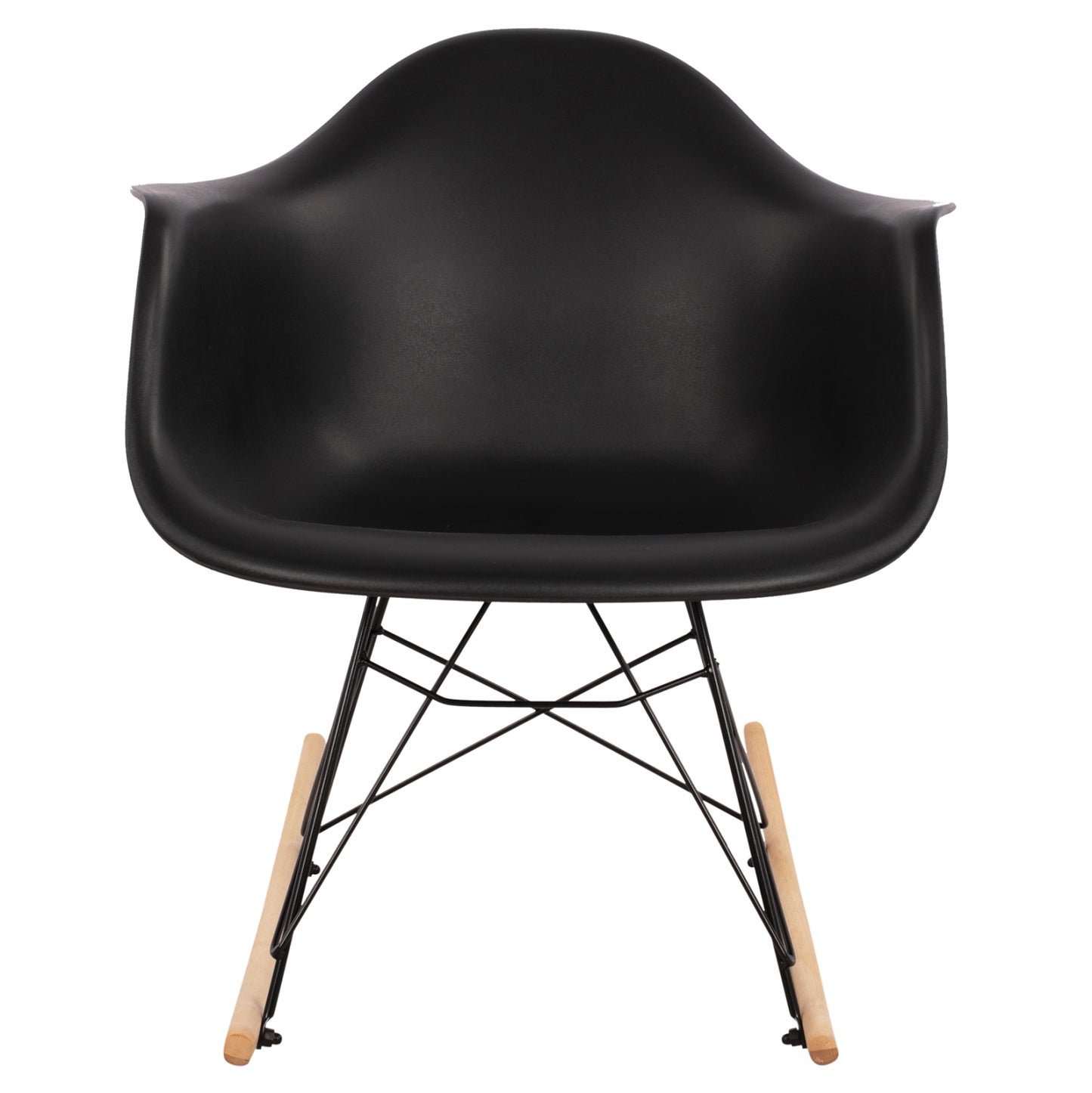 Hm0035.12 Rocking Armchair With Black Seat-black Frame, 61x71x64cm