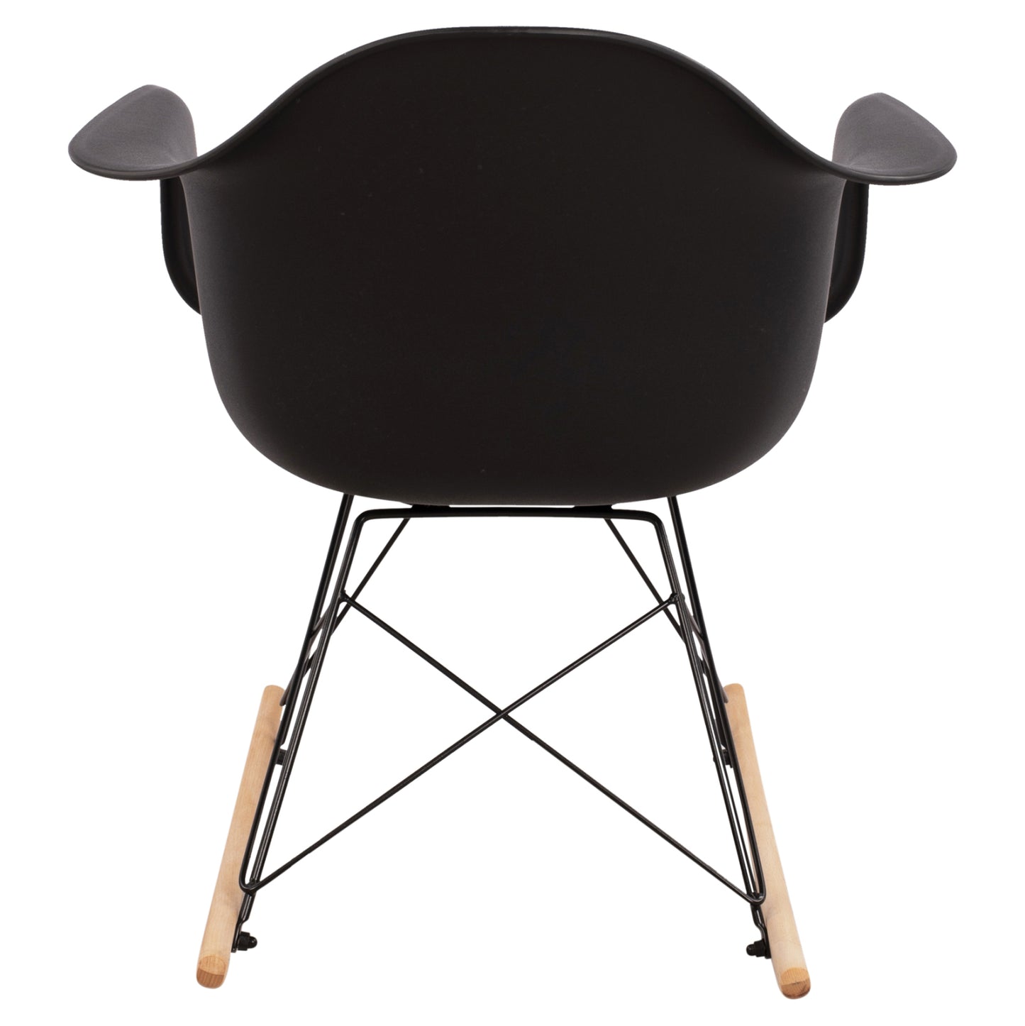 Hm0035.12 Rocking Armchair With Black Seat-black Frame, 61x71x64cm