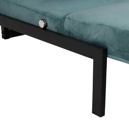 Easychair/bed Constance Hm3078.15 Turquoise Colored Velvet 95x92x66hcm.