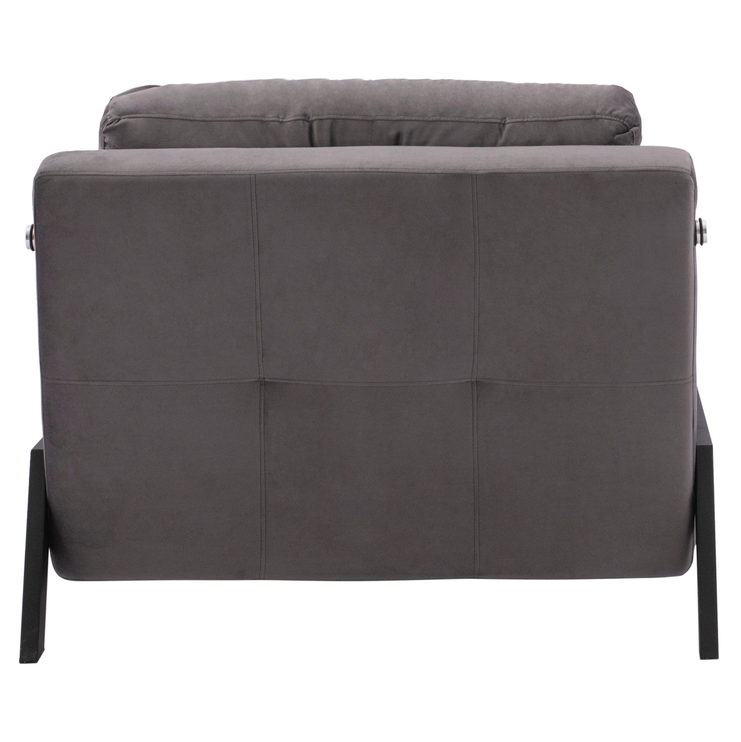 Hm3078.11 Armchair Bed, Velvet Grey, 95x92x66cm