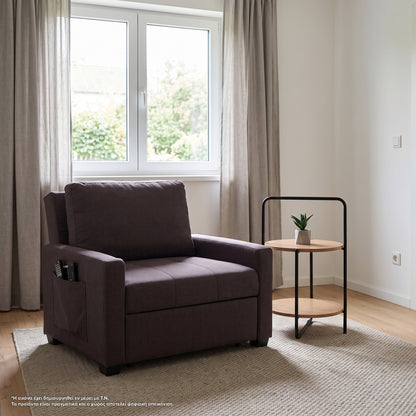 Armchair-bed Kanna Hm3083.01 Brown Fabric 112x96x85hcm