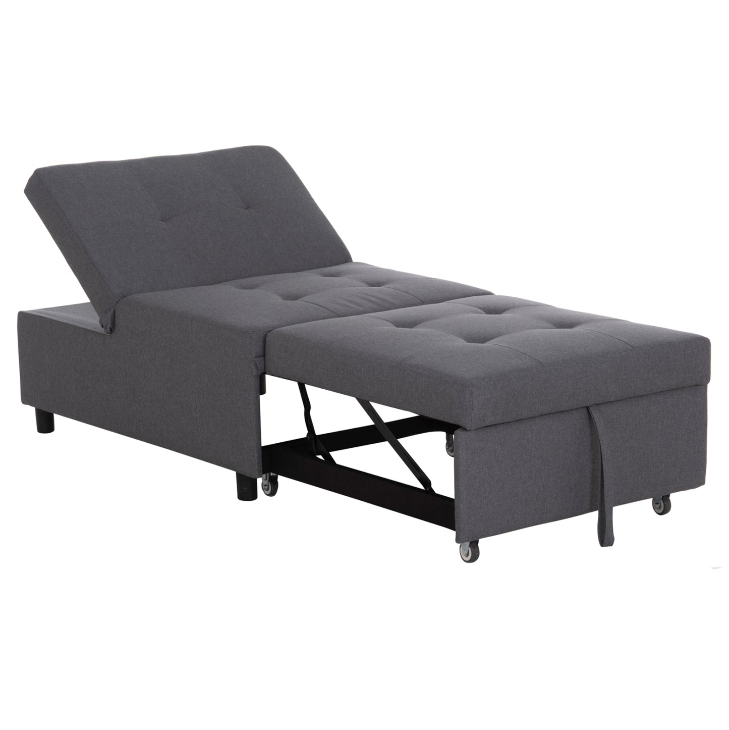 Lounge Chair-bed Libre Hm3295.01 Grey Fabric 75x106x87hcm.