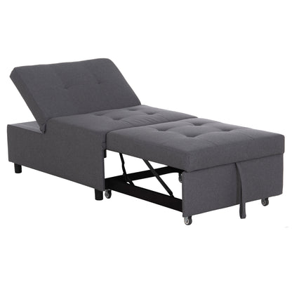 Lounge Chair-bed Libre Hm3295.01 Grey Fabric 75x106x87hcm.