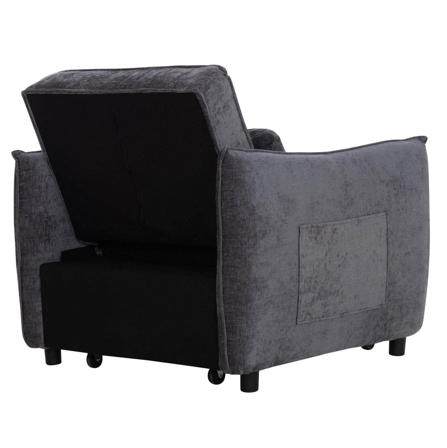 Armchair-bed Oryn Hm3307.01 Grey Fabric 85x88x78hcm.