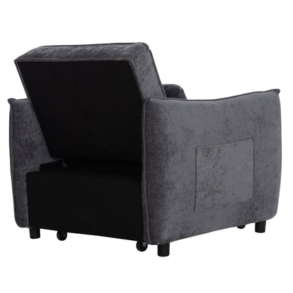 Armchair-bed Oryn Hm3307.01 Grey Fabric 85x88x78hcm.