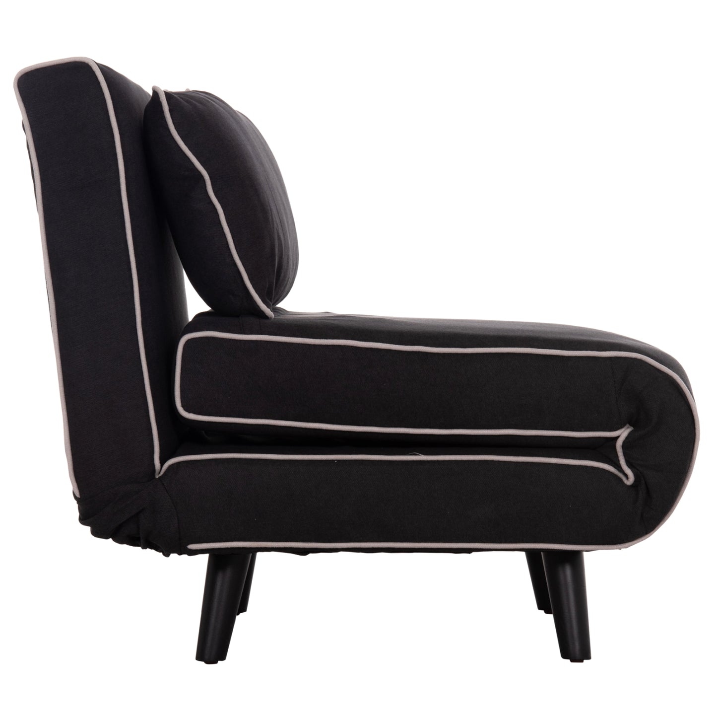 Armchair-bed Braxton Hm8425.03 Black Fabric 78x88x78hcm.
