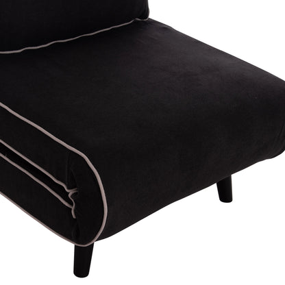 Armchair-bed Braxton Hm8425.03 Black Fabric 78x88x78hcm.
