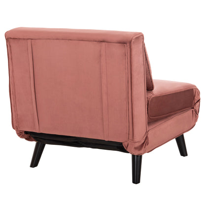 Armchair-bed Braxton Hm8425.22 Dusty Pink Velvet 78x88x78hcm.