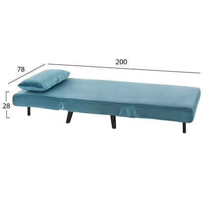 Armchair-bed Braxton Hm8425.25 Mint-colored Velvet 78x88x78hcm.