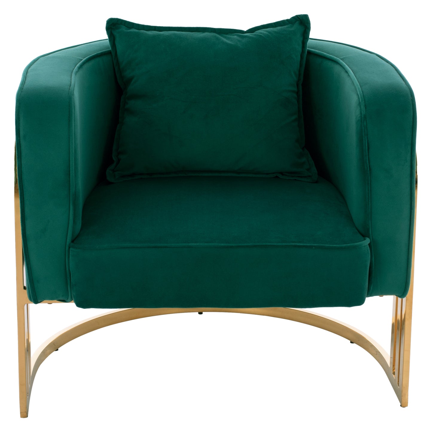 Tiana Armchair With Gold Metal Frame And Low Back In A Semi-circular Arrangement Hm8738.03
