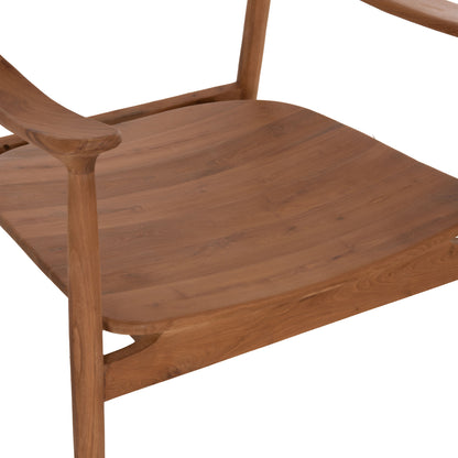 Lounge Armchair Ranger Hm18255.01 Teak Wood In Natural 70x73x73hcm.