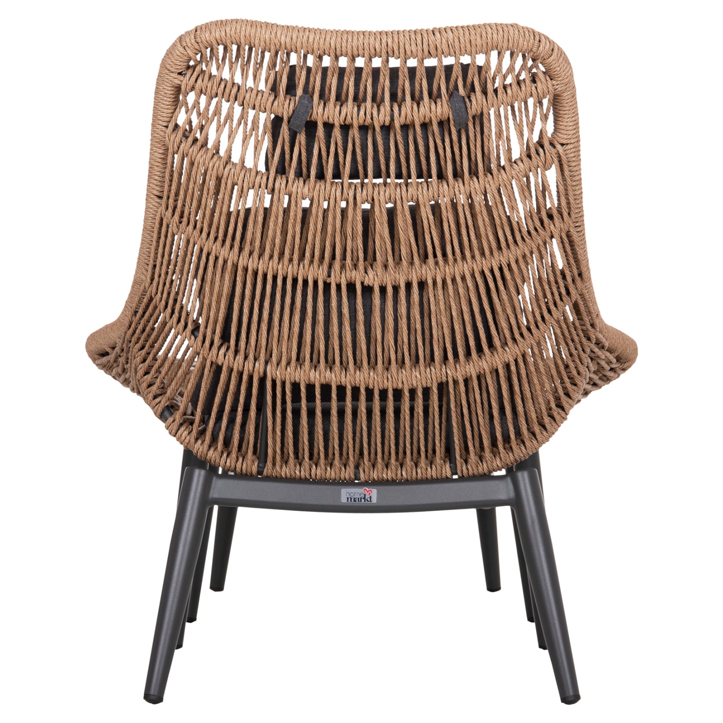 Lounge Chair With Footrest Remvazzo Hm6561.01 Aluminum In Grey--wicker 90x85x96hcm.