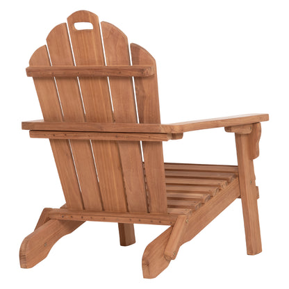 Lounge Armchair Foldable Skall Hm6619 Teak Wood In Natural Color 70.5x85x92hcm