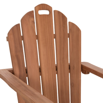 Lounge Armchair Foldable Skall Hm6619 Teak Wood In Natural Color 70.5x85x92hcm