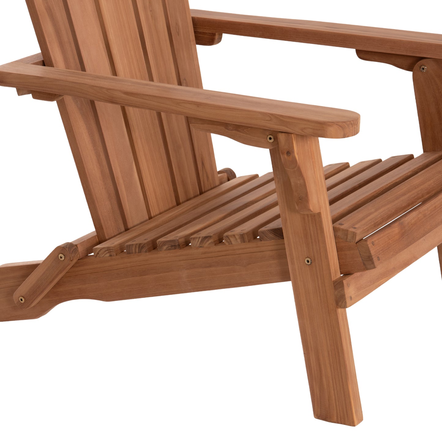 Lounge Armchair Foldable Skall Hm6619 Teak Wood In Natural Color 70.5x85x92hcm