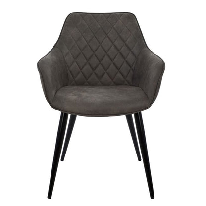 Armchair Mando Hm8006.10 With Grey Nubuck Fabric 60x60x84cm