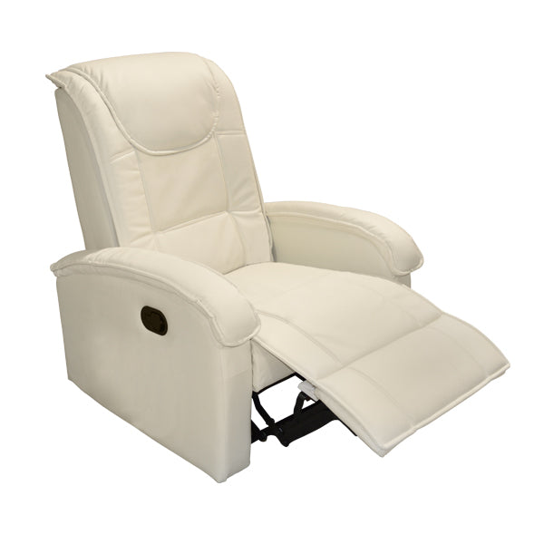 Hm0026.02 Armchair, Massage Mechanism, Pu Off-white 80x96x97 Cm