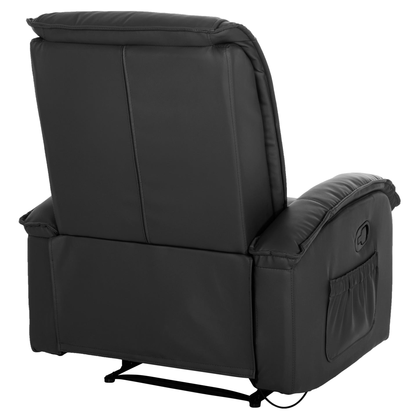 Hm0026.01 Armchair Relax, Massage Mechanism, Pu Black 88x90x80 Cm