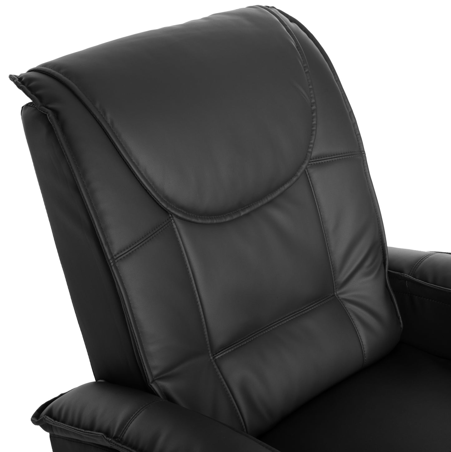 Hm0026.01 Armchair Relax, Massage Mechanism, Pu Black 88x90x80 Cm