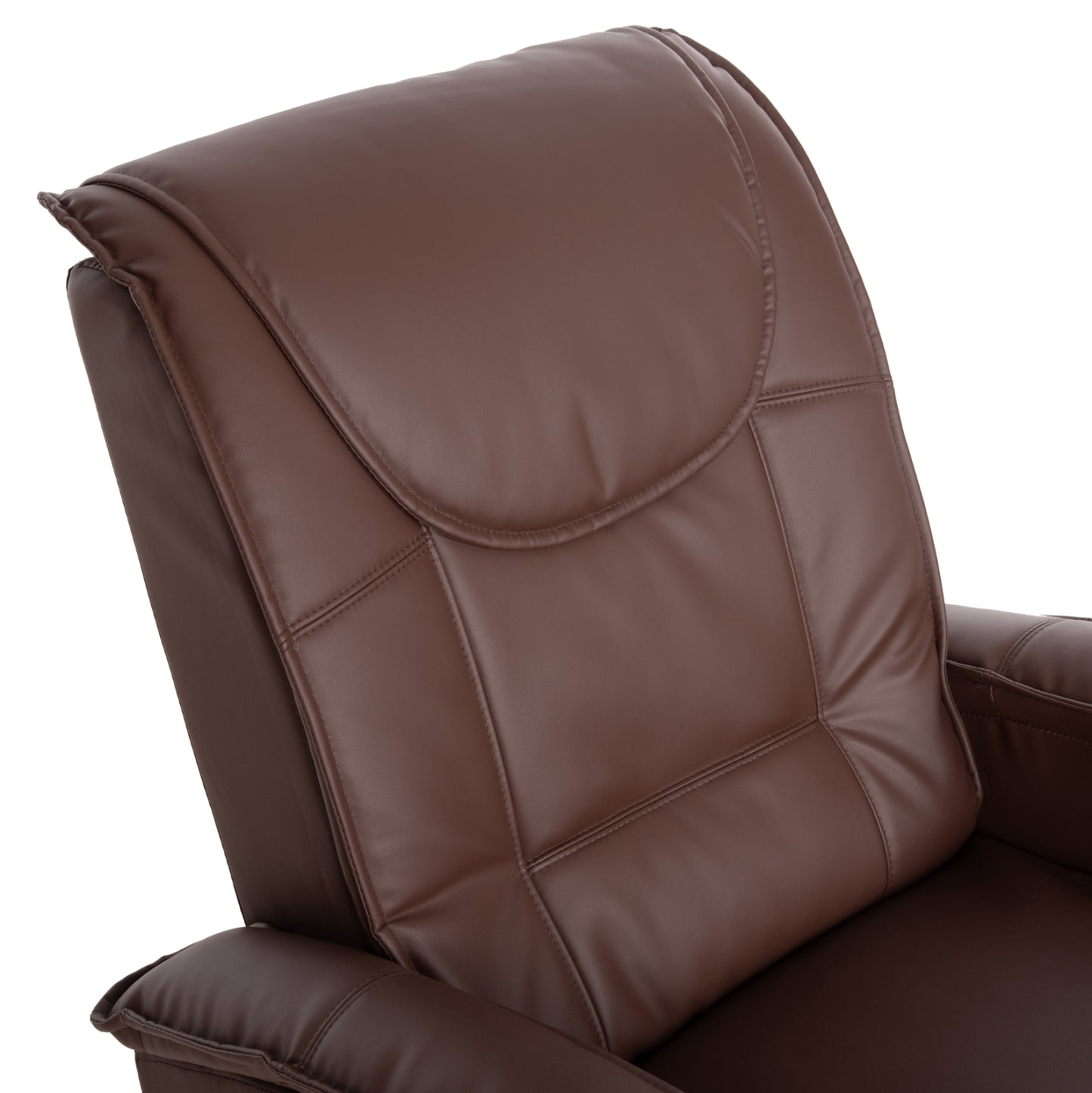 Hm0026.03 Armchair Rocca, Massage Mechanism, Pu Brown 80x96x97 Cm