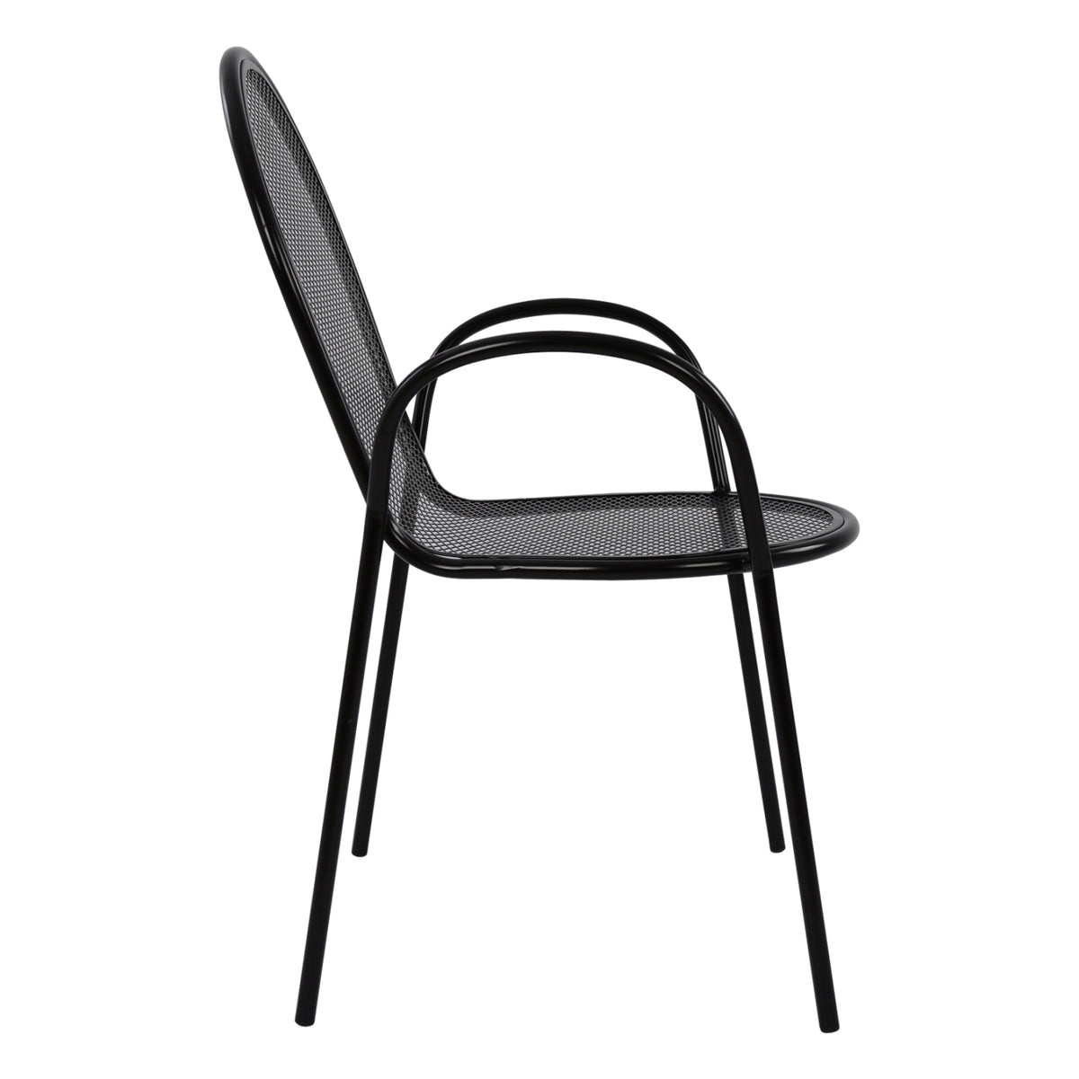 Armchair Metallic Hm5029.01 Vera In Black Color 56x62,5x90 Cm