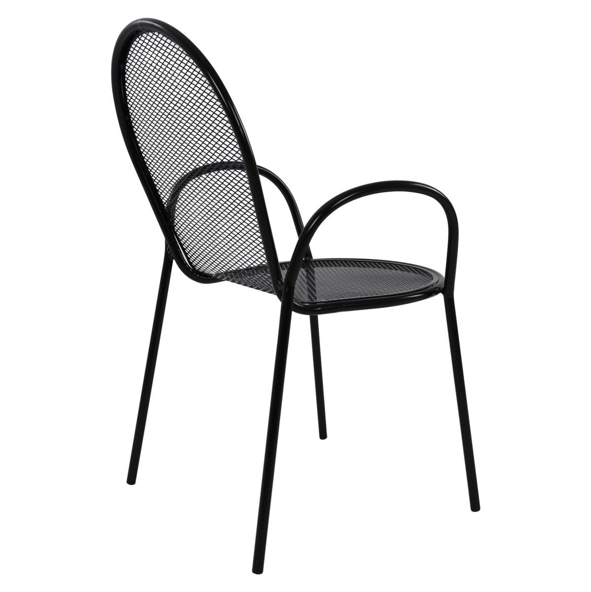 Armchair Metallic Hm5029.01 Vera In Black Color 56x62,5x90 Cm