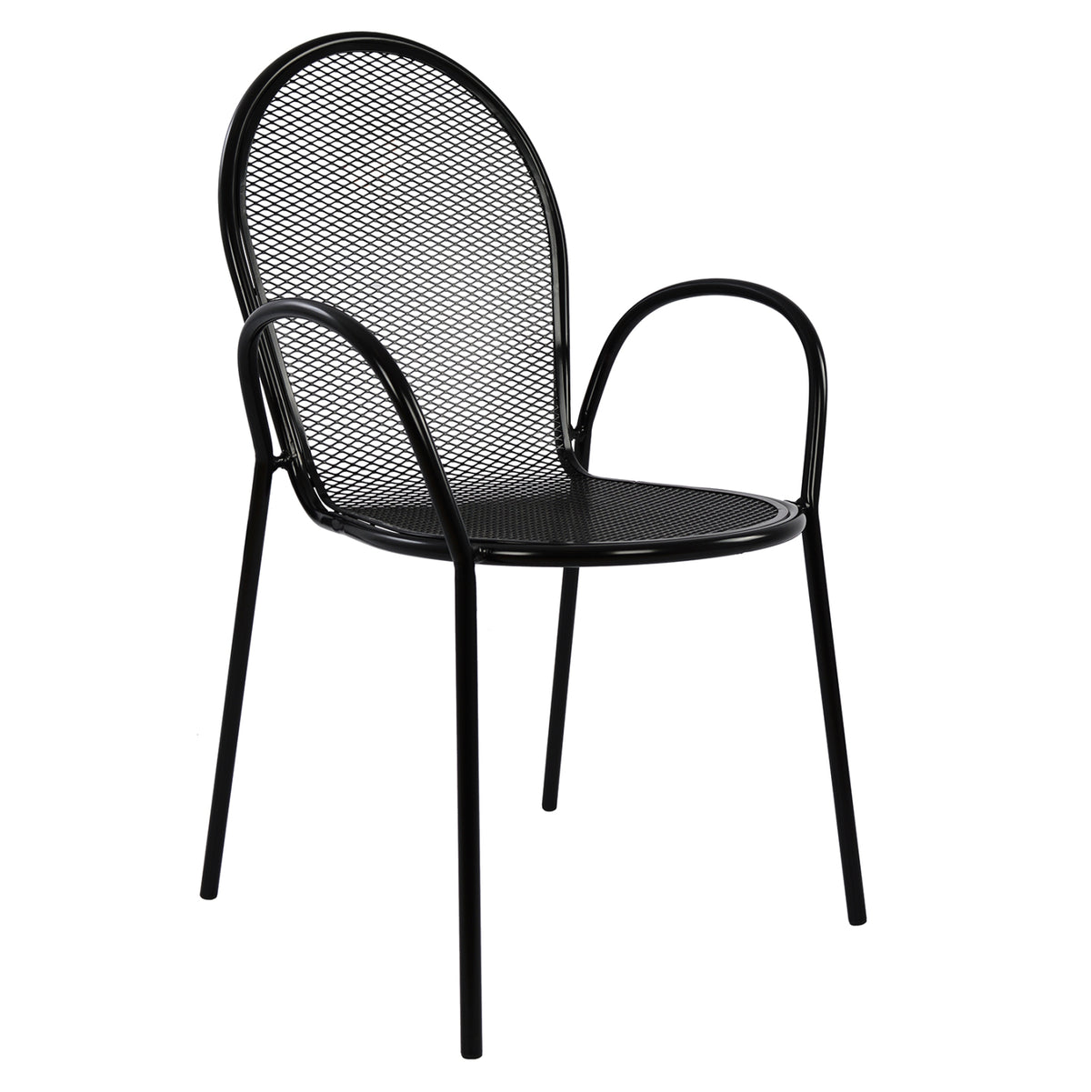 Armchair Metallic Hm5029.01 Vera In Black Color 56x62,5x90 Cm