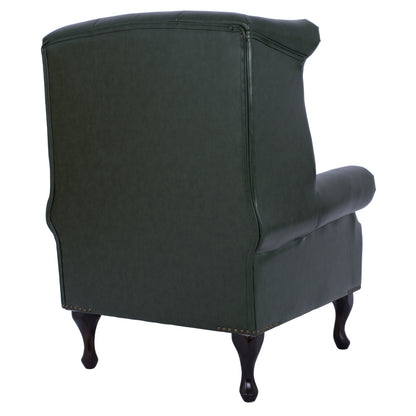 Armchair Chesterfield-type Polina, Hm0053.08, Cypress Green Pu 83x79x104 Cm