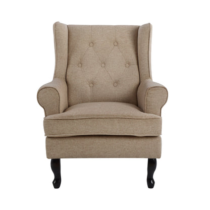 Armchair Brandon Hm3073.02 Beige Fabric 83x83x104 Cm.