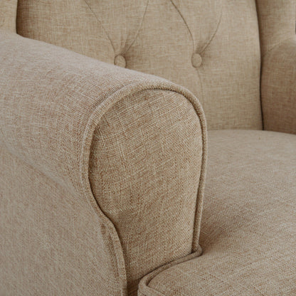 Armchair Brandon Hm3073.02 Beige Fabric 83x83x104 Cm.
