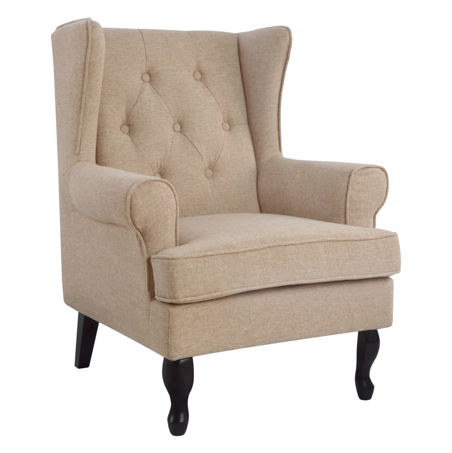 Armchair Brandon Hm3073.02 Beige Fabric 83x83x104 Cm.