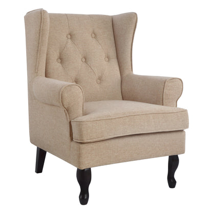 Armchair Brandon Hm3073.02 Beige Fabric 83x83x104 Cm.