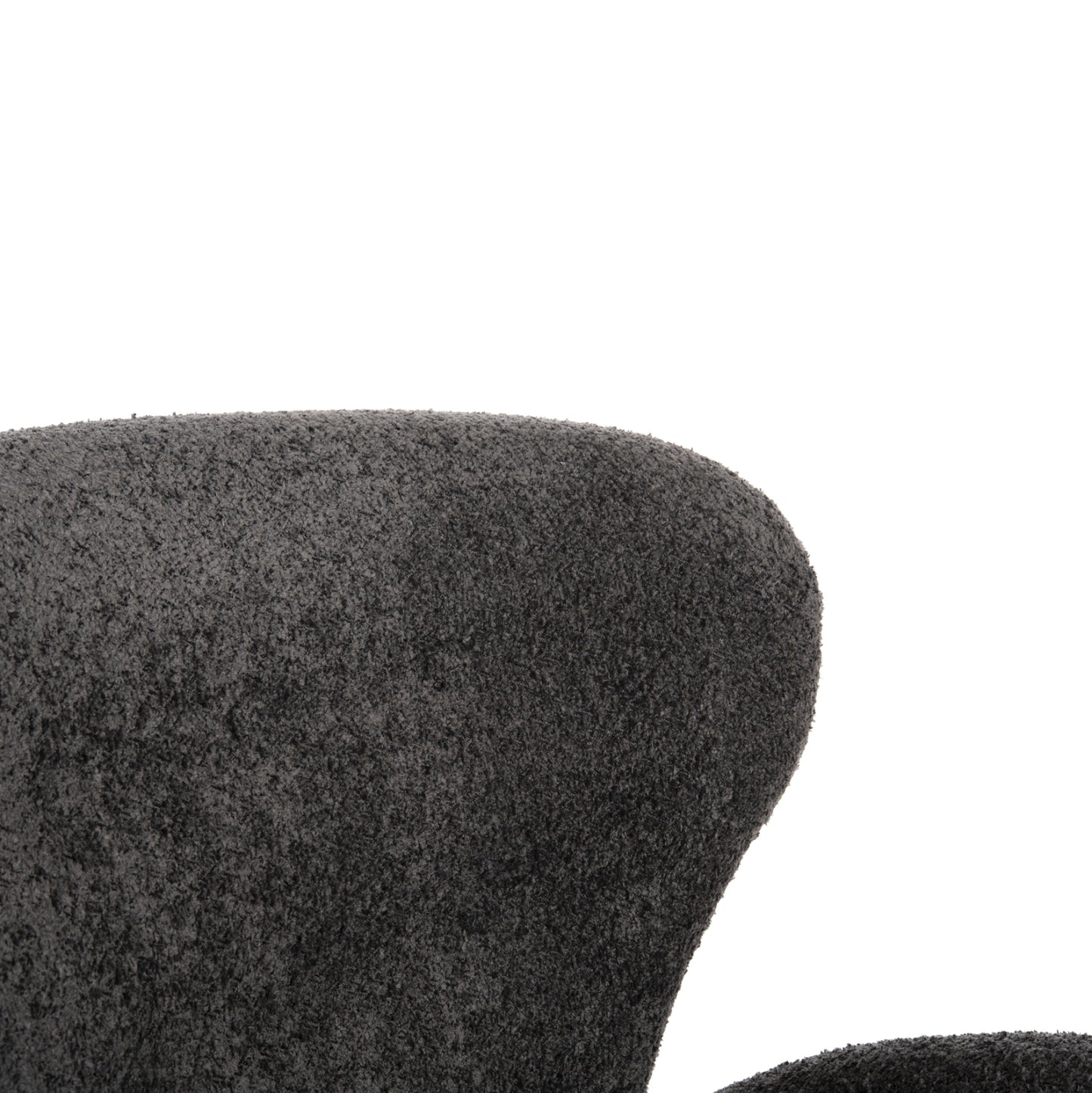 Armchair Kryly Hm9593.01 Grey Boucle Fabric-black Wooden Legs 83x87x89hcm.