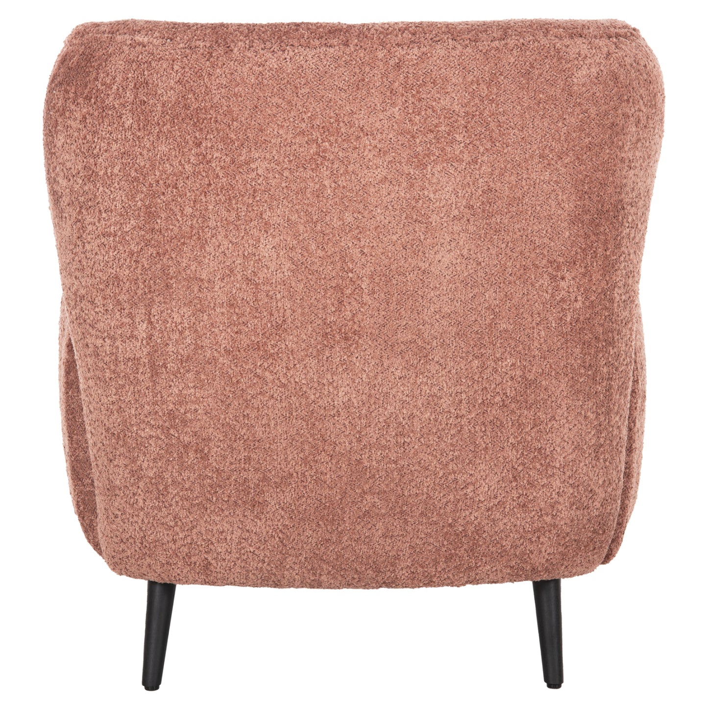 Armchair Kryly Hm9593.02 Pink Boucle Fabric-black Wooden Legs 83x87x89hcm.